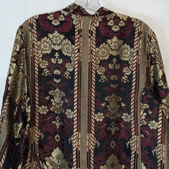 207 Citron Santa Monica Silk Brocade Blazer Jacket - Picture 8 of 16